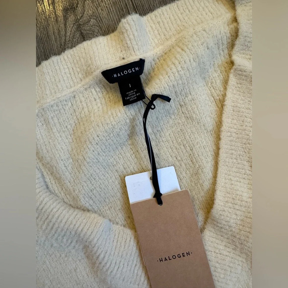 Halogen Nordstrom Cream Sweater Midi Dress - Picture 3 of 6